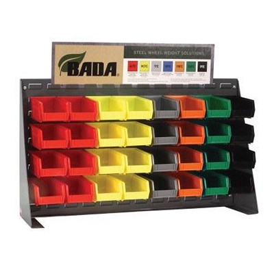 Wheel weight rack